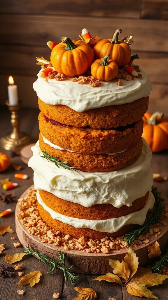 pumpkin spice layer cake
