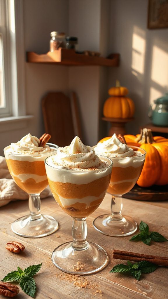 pumpkin spice no bake dessert