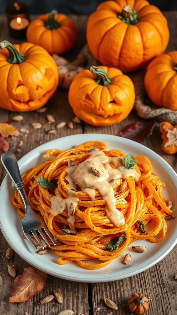 pumpkin spice pasta delight