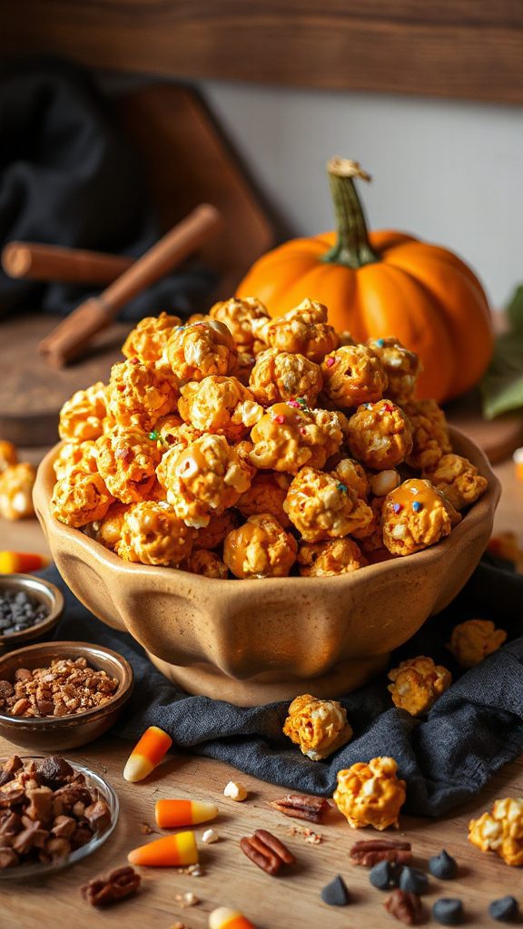 pumpkin spice popcorn treats
