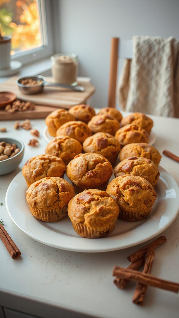 pumpkin spice protein muffins