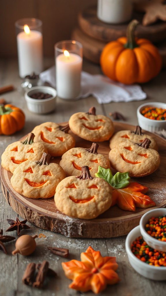 pumpkin spice sugar cookies