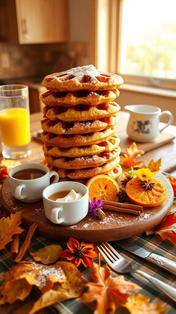 pumpkin spice waffle recipe