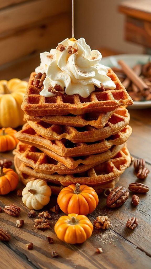 pumpkin spice waffles recipe