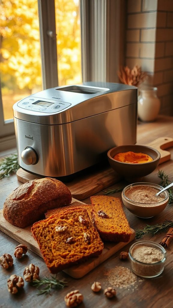 pumpkin spice walnut bread
