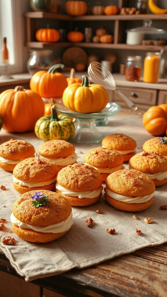pumpkin spice whoopie pies