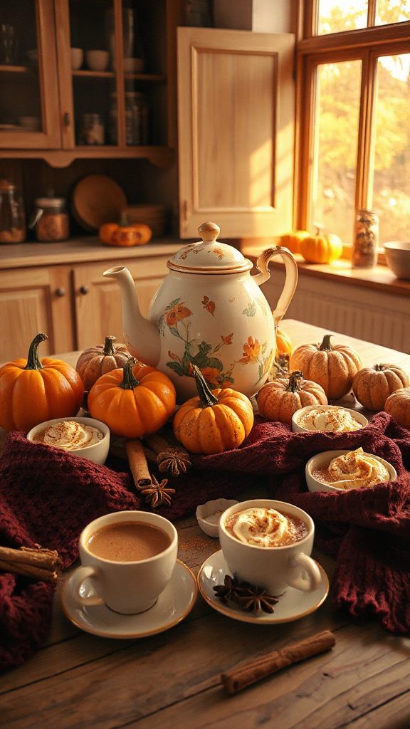 pumpkin spiced chai beverage