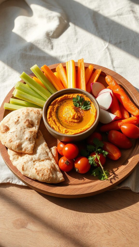 pumpkin spiced hummus dip