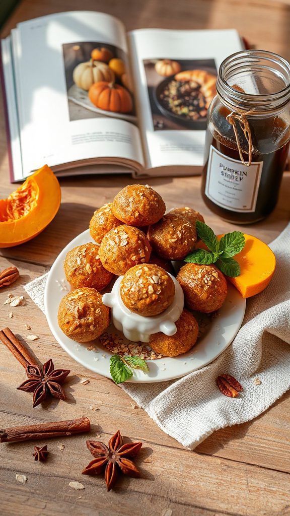 pumpkin spiced nutritious energy bites