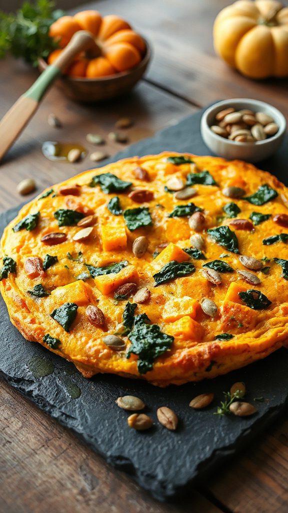 pumpkin spinach frittata recipe