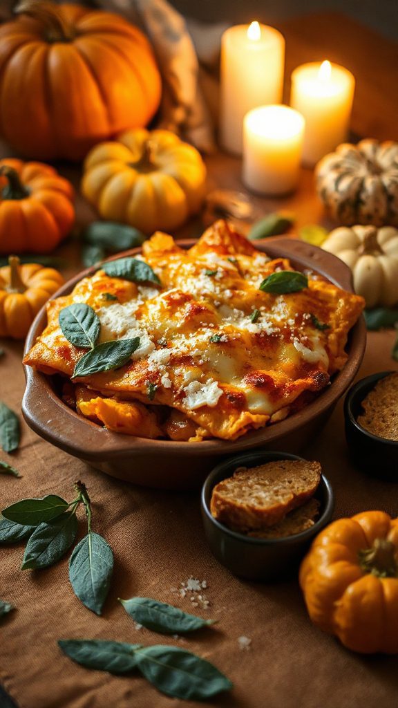 pumpkin squash sage lasagna