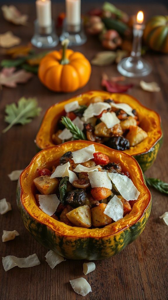 pumpkin stuffed acorn squash recipe