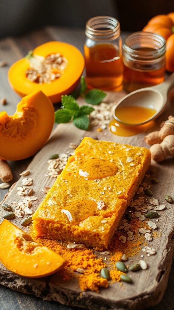 pumpkin turmeric energy bars