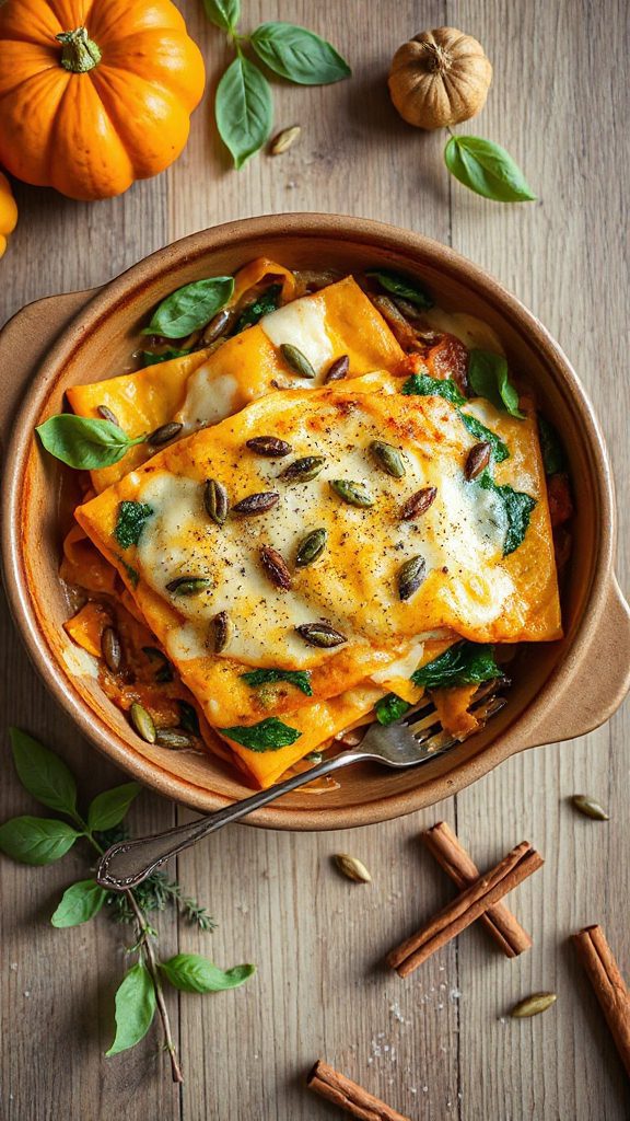 pumpkin vegetable lasagna recipe