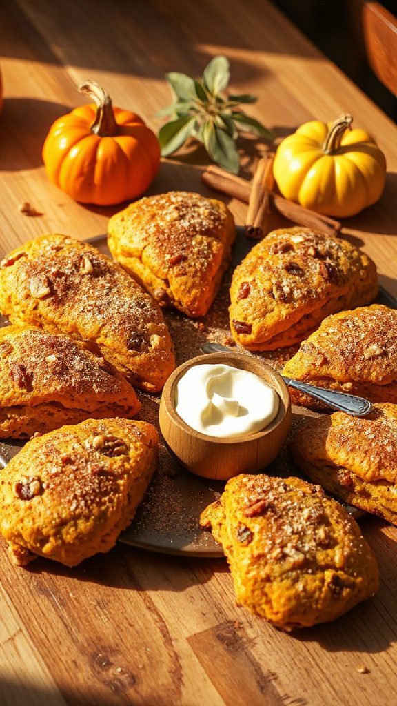 pumpkin walnut scones recipe