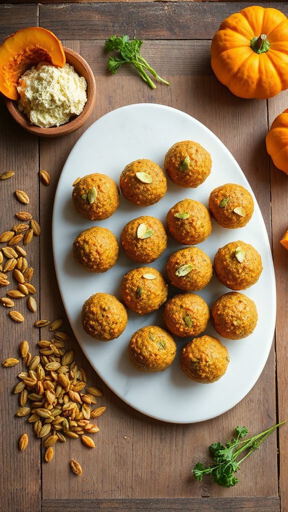 pumpkin wasabi energy bites