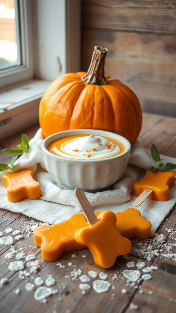 pumpkin yogurt frozen treats
