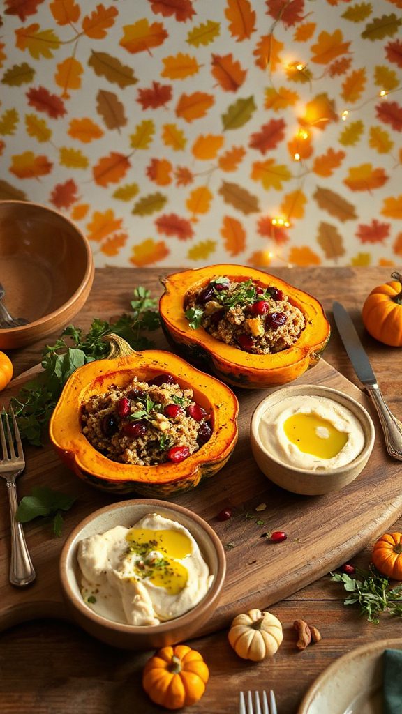 quinoa stuffed acorn squash