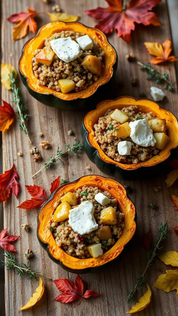 quinoa stuffed acorn squash