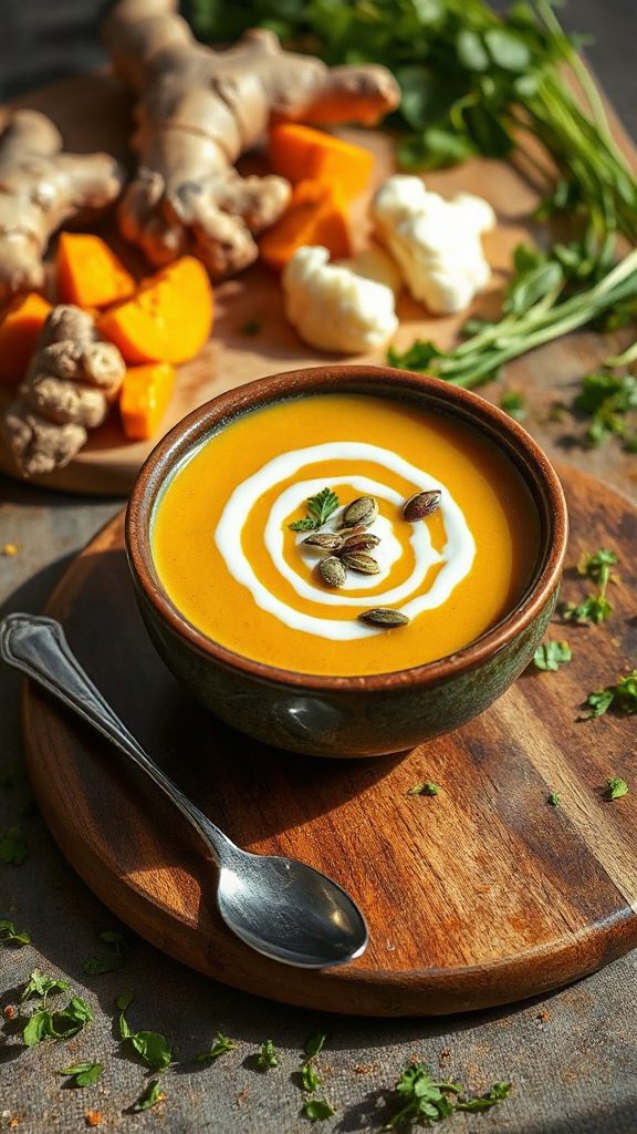 raw vegan pumpkin bisque