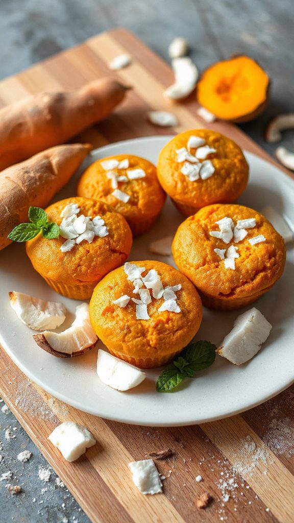 raw vegan sweet potato muffins