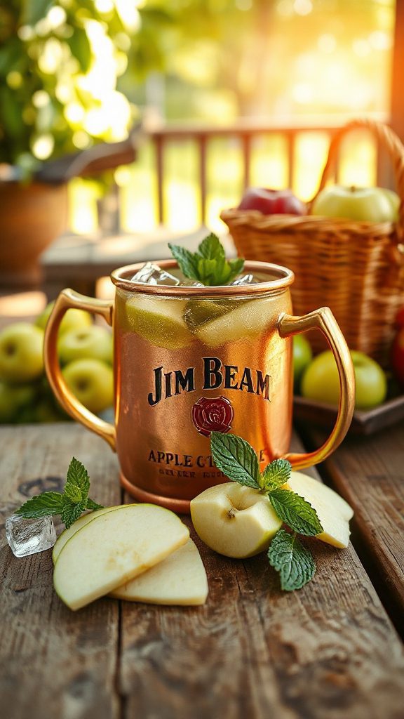 refreshing apple ginger drink