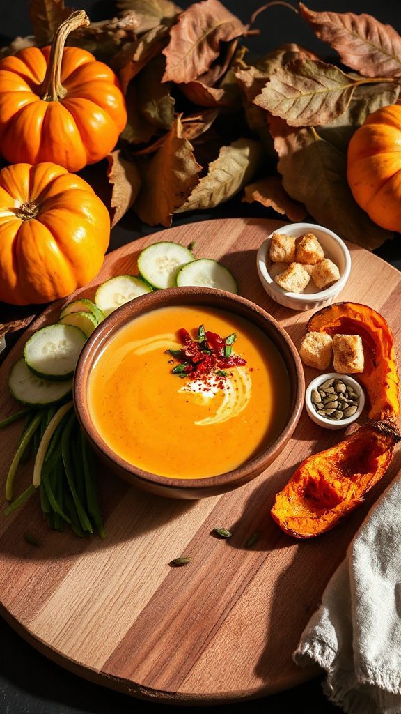 refreshing cold pumpkin soup