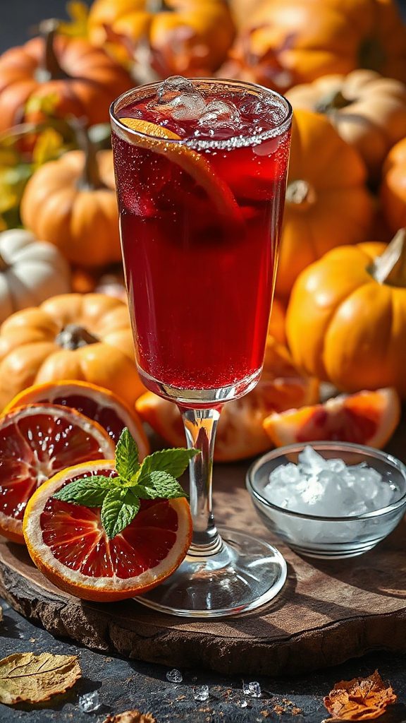 refreshing halloween citrus fizz