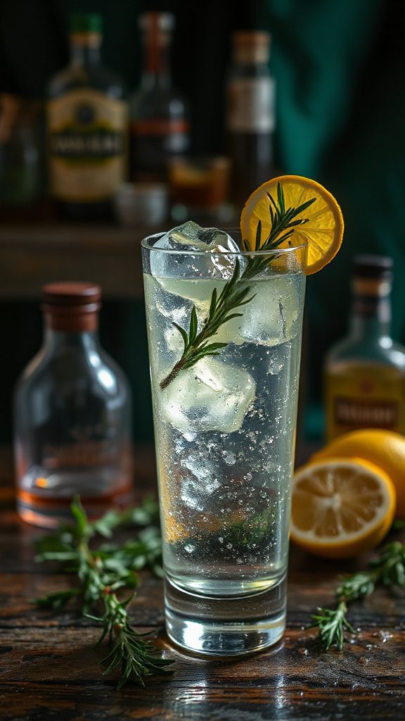 refreshing herbal gin cocktail