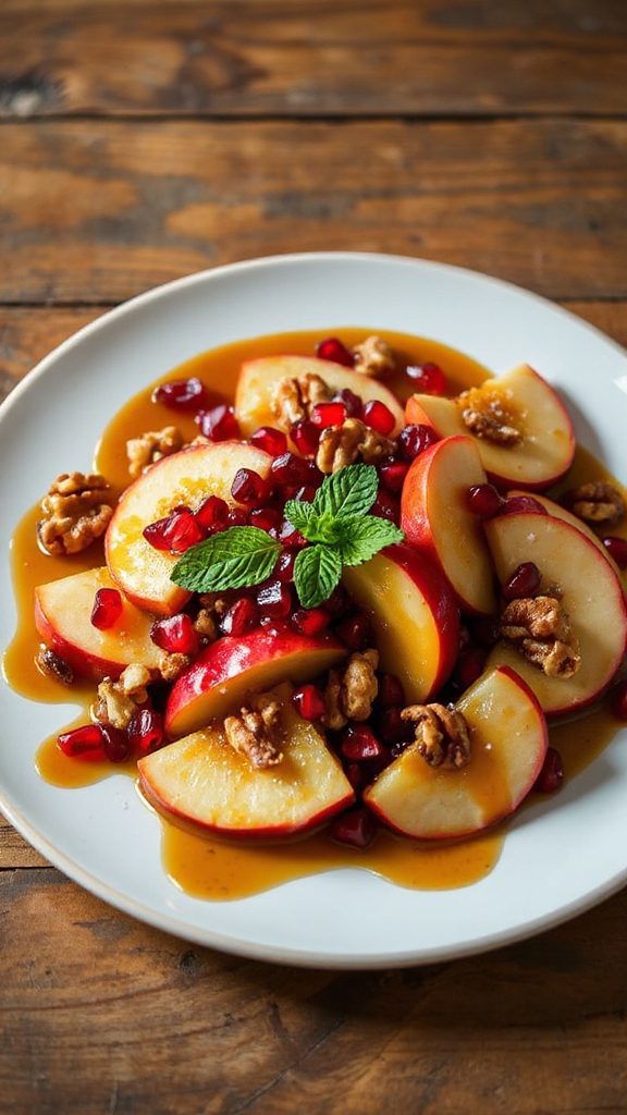 refreshing maple glazed apple salad