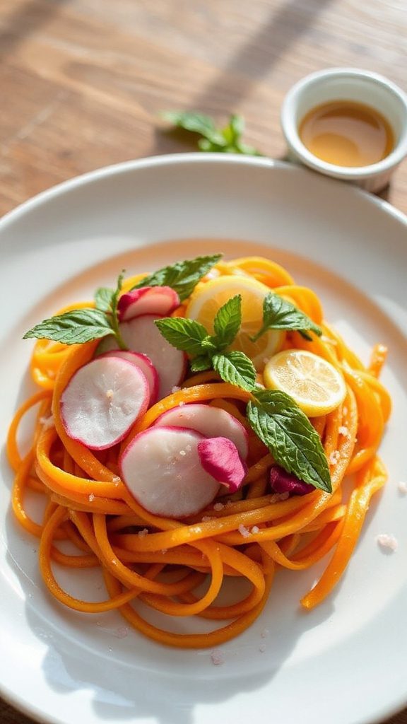 refreshing pumpkin noodle salad
