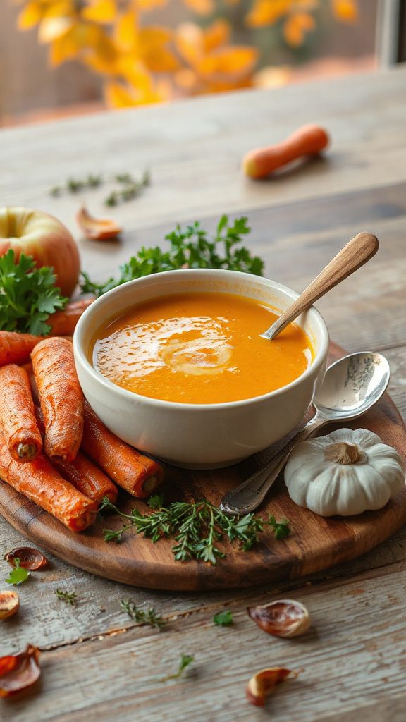 rich roasted apple soup