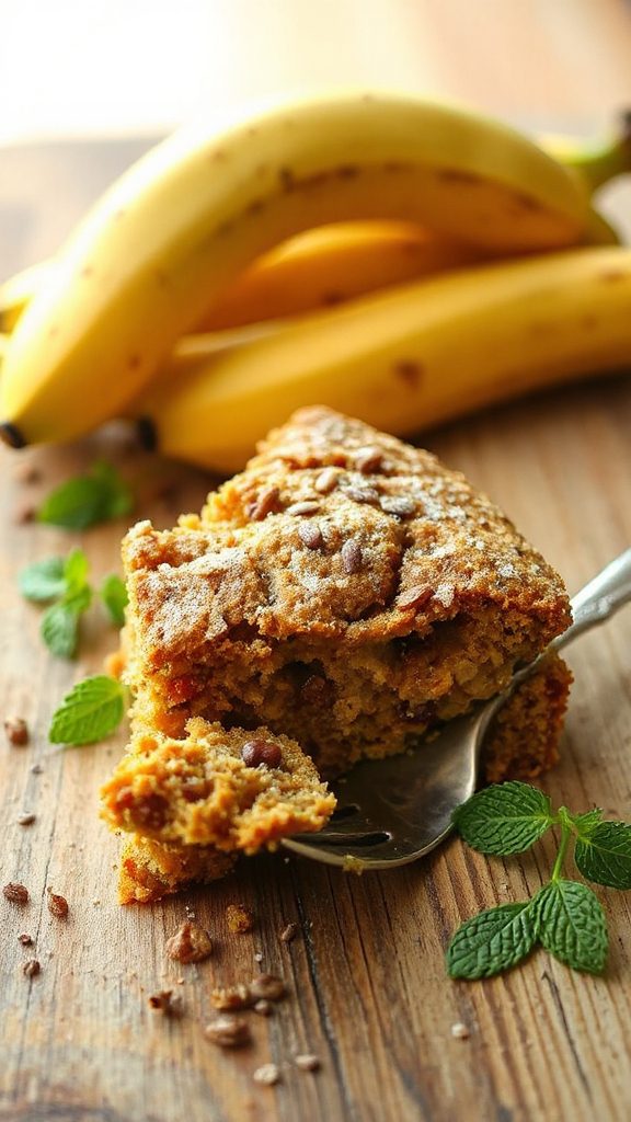 ripe bananas enhance coffee cake