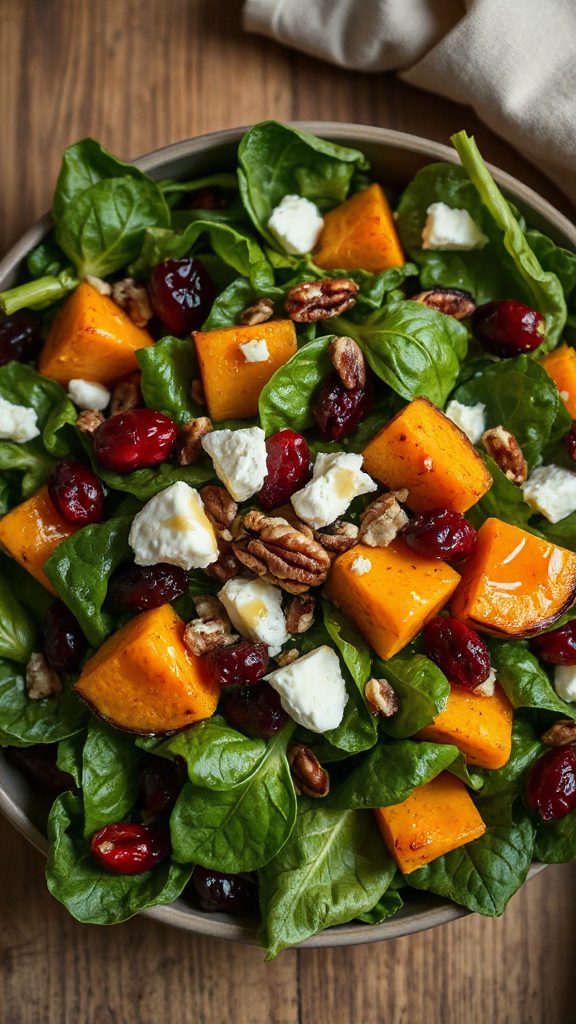 roasted autumn vegetable salad