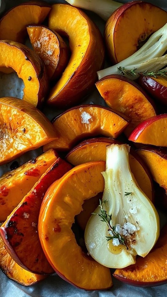 roasted fennel and squash