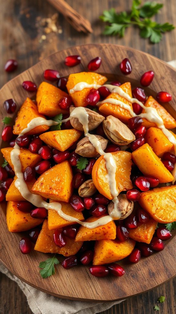 roasted pumpkin chickpea salad