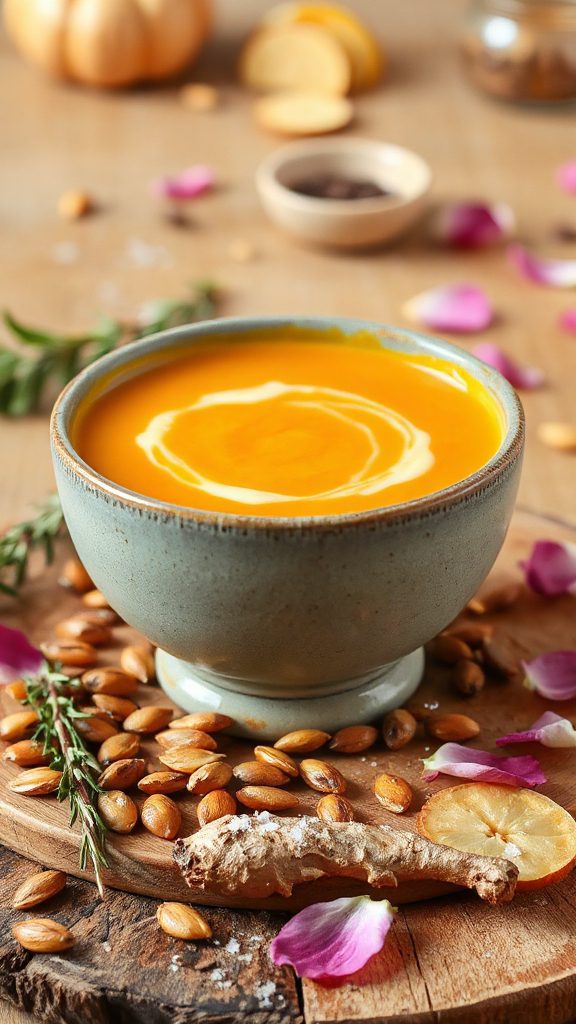roasted pumpkin ginger soup