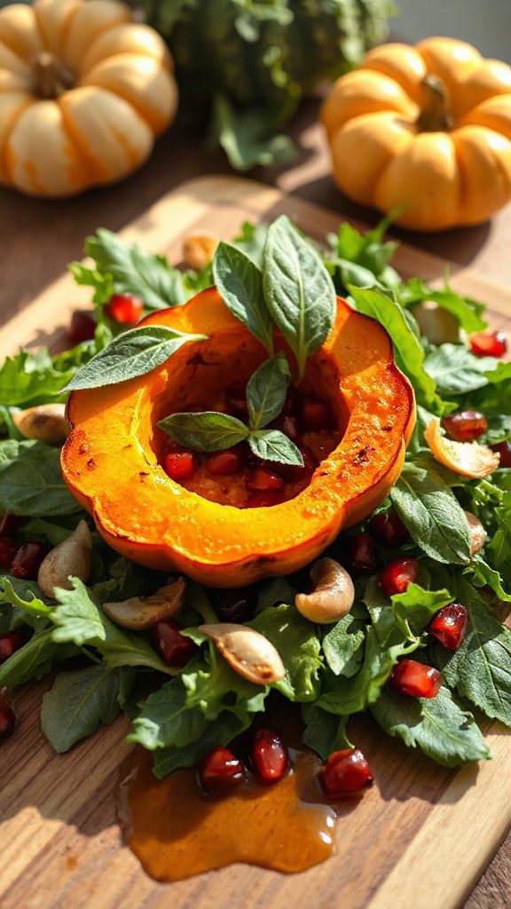 roasted pumpkin sage salad