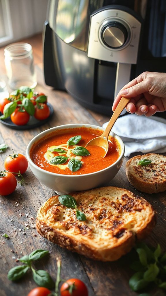 roasted tomato basil soup