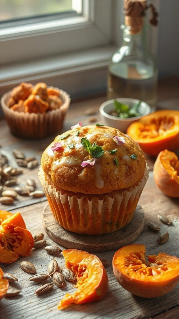 rose water infused muffins