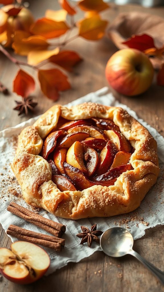 rustic apple cinnamon galette