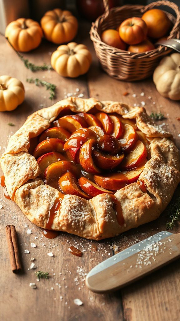 rustic apple galette dessert
