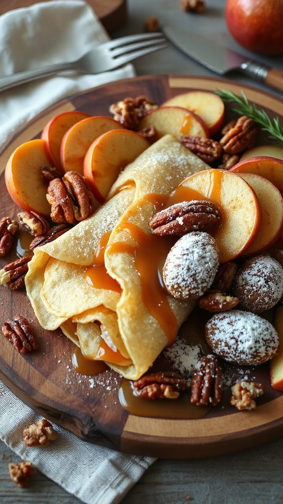 rustic apple nut platter