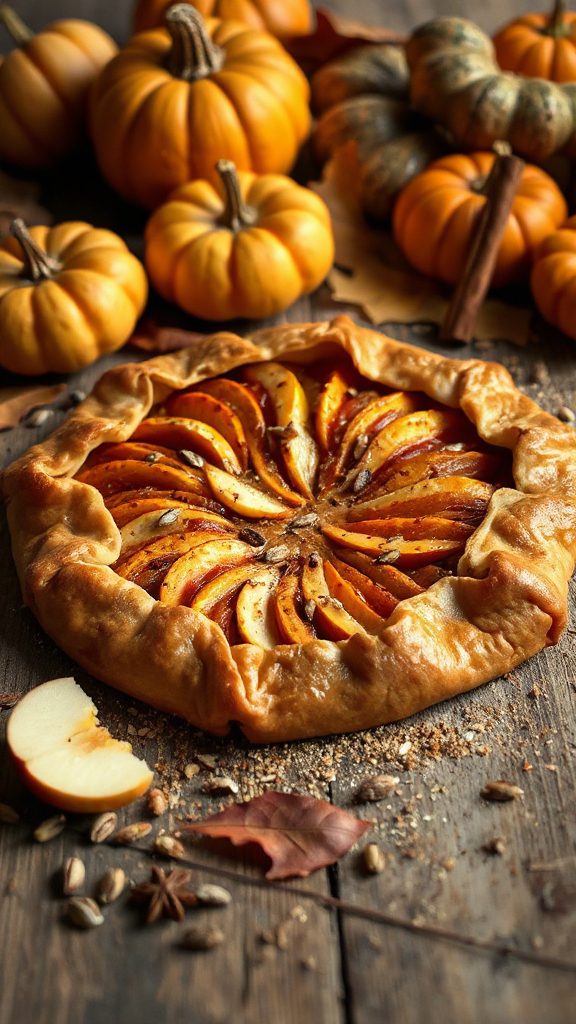 rustic autumn dessert galette