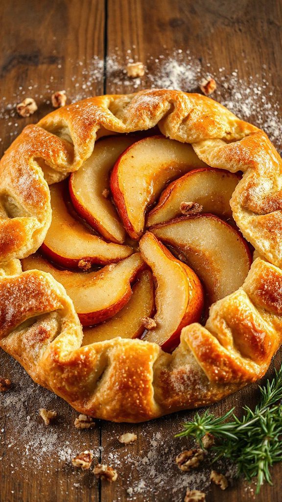 rustic autumn fruit pastry