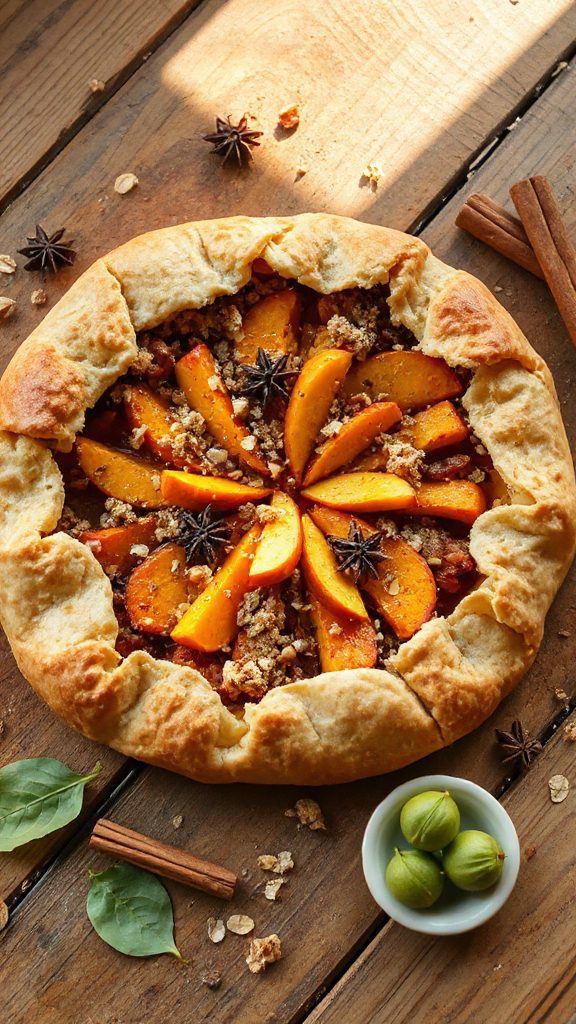 rustic pumpkin apple galette