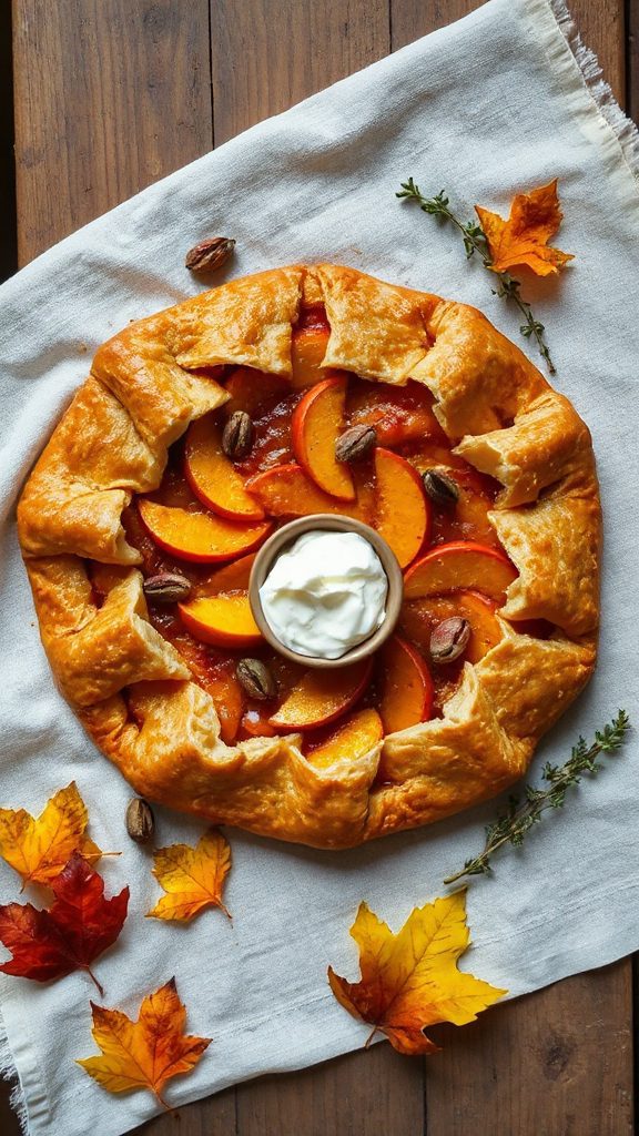 rustic pumpkin apple galette