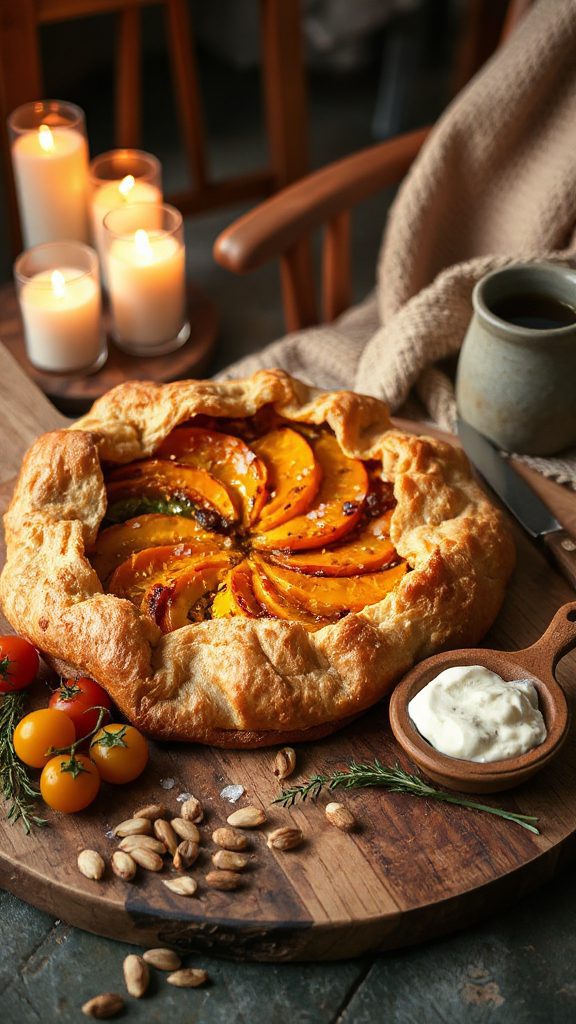 rustic pumpkin squash galette