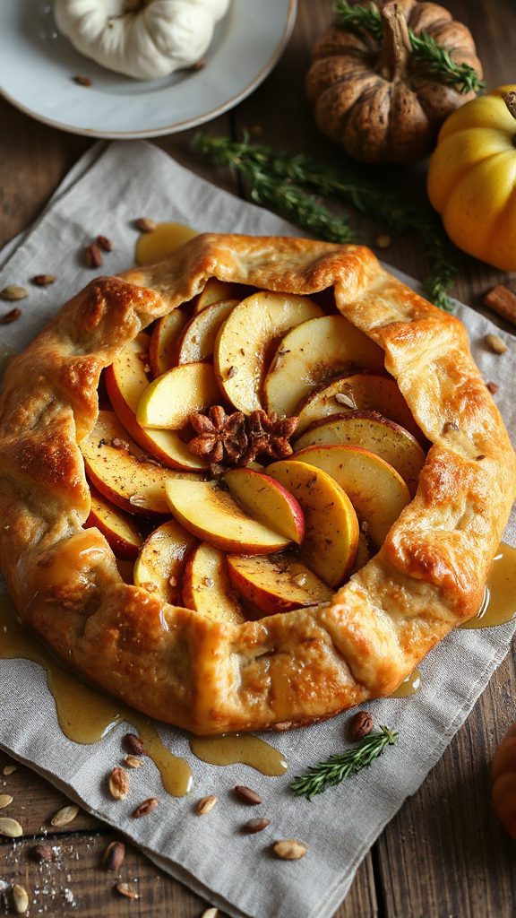 rustic spiced apple galette
