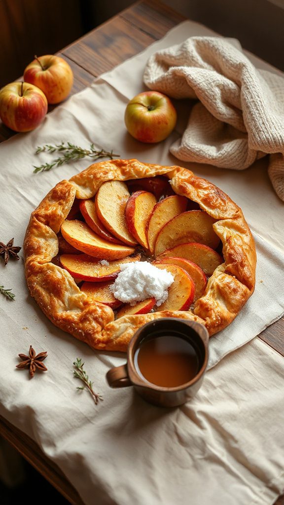 rustic spiced apple galette